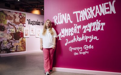 Riina Tanskanen tavattavissa Tympeät tytöt -näyttelyssä su 15.6. klo 12–13