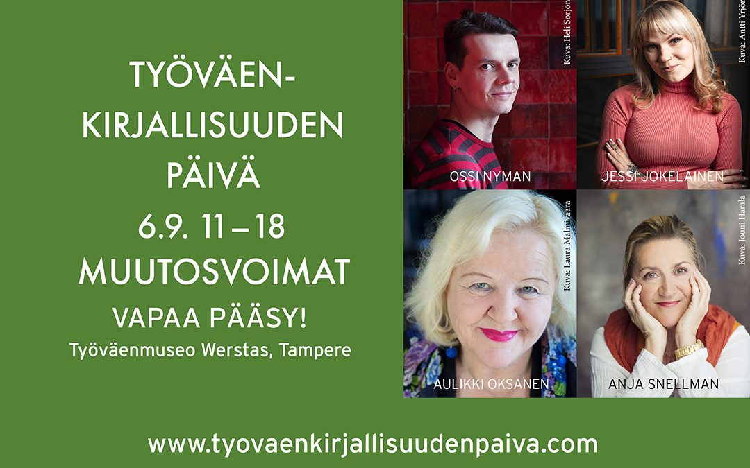Työväenkirjallisuuden päivä 6.9.2025 kello 11–18