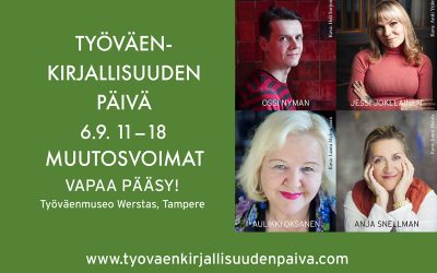 Työväenkirjallisuuden päivä 6.9.2025 kello 11–18