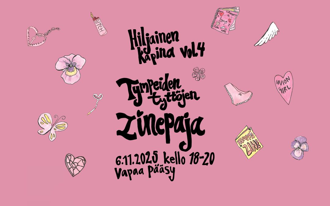 Tympeiden tyttöjen zinepaja 6.11.2025 klo 18-20